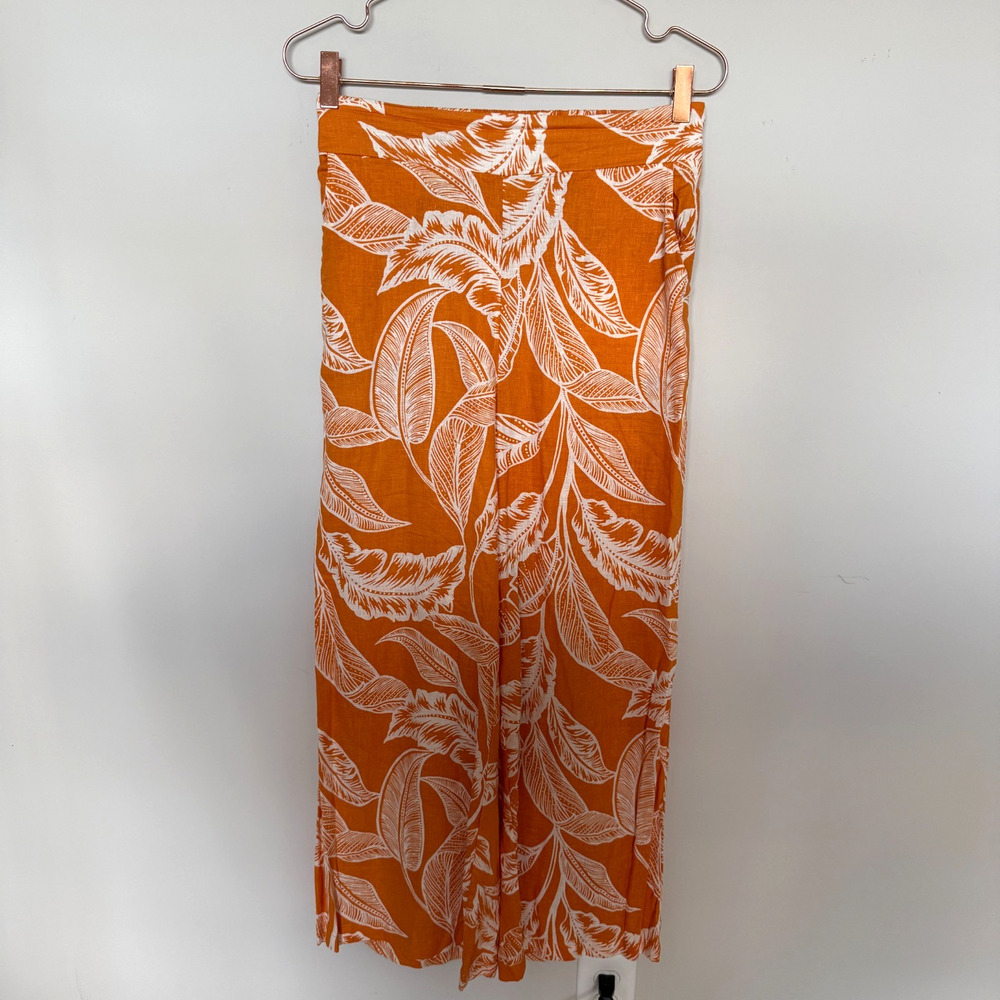 Rachel Zoe Womens Linen Pants Small Elastic Waist Coastal Resortwear Lagom Boho - Picture 2 of 7